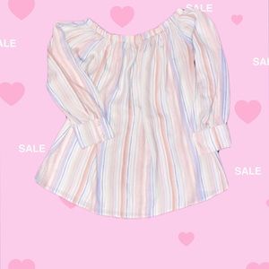 Spring color- Off Shoulder Blouse